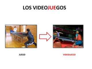 LOS VIDEOJUEGOS




JUEGO          VIDEOJUEGO
 