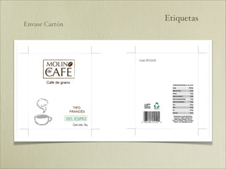 Etiquetas
Envase Cartón
 