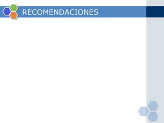 RECOMENDACIONES 
 