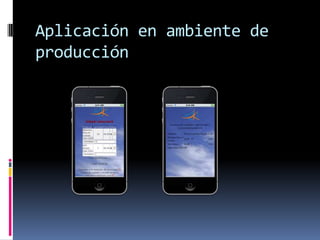 Aplicación en ambiente de
producción
 
