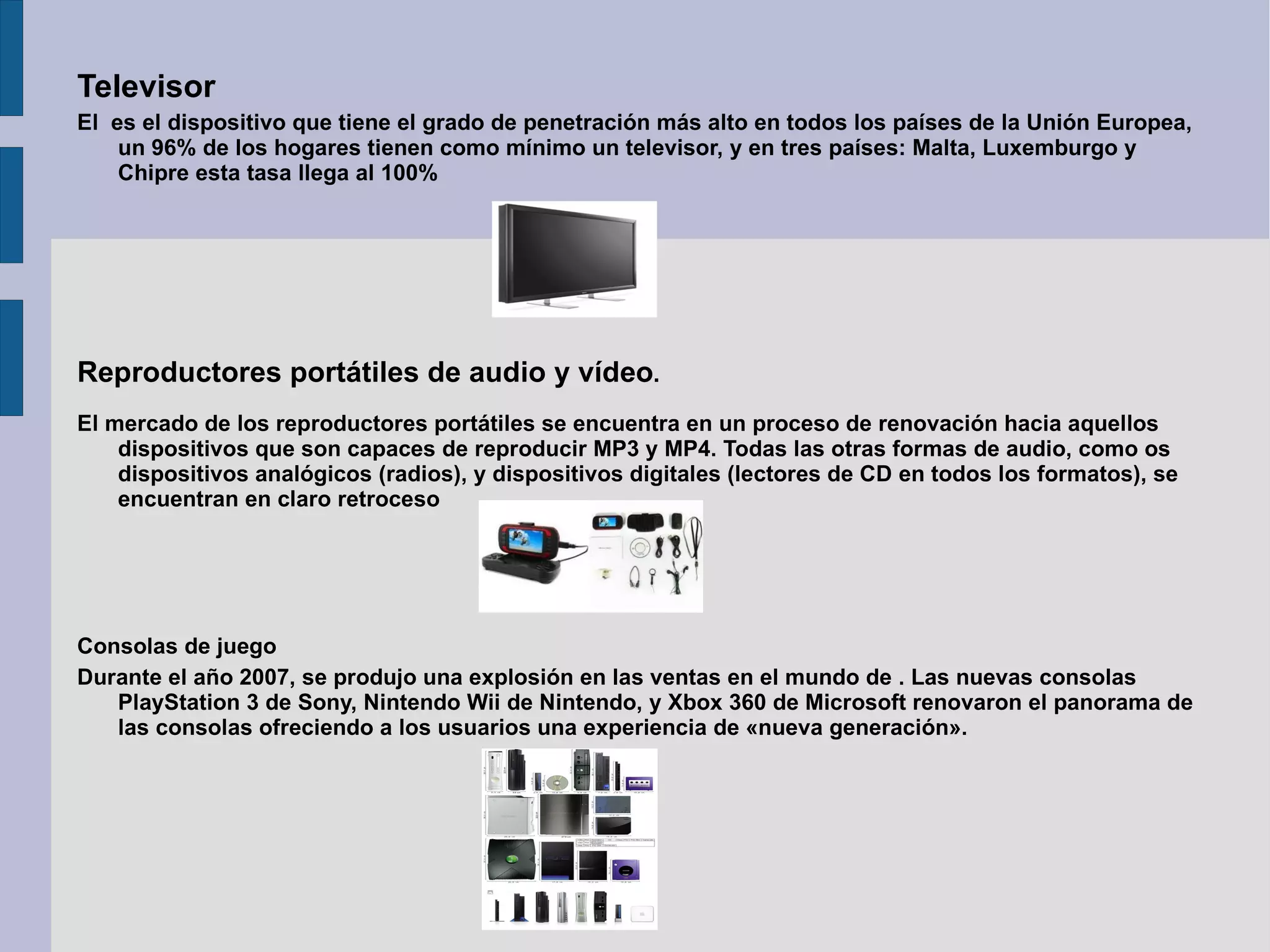 Las tecnologías Las TIC conforman el conjunto de recursos necesarios para manipular la  y particularmente los , programas informáticos y redes necesarias para convertirla, almacenarla, administrarla, transmitirla y encontrarla. Se puede reagrupar las TIC según: Las redes. 