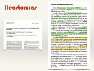 Ileostomías
 