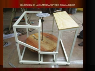 COLOCACION DE LA CHUMACERA SUPERIOR PARA LA FLECHA 