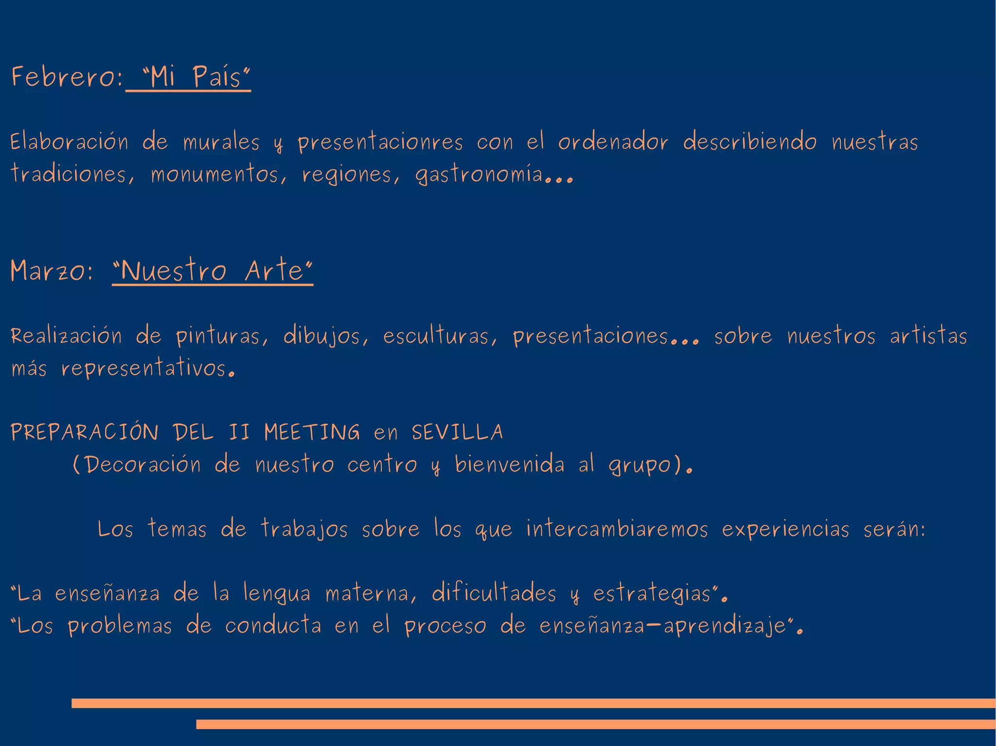 Septiembre:  “ Mi casa” Nuestros/as alumnos/as  también han  comenzado ya a preparar sus trabajos . 