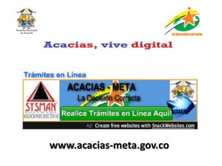 La decisión correcta.




www.acacias-meta.gov.co
 