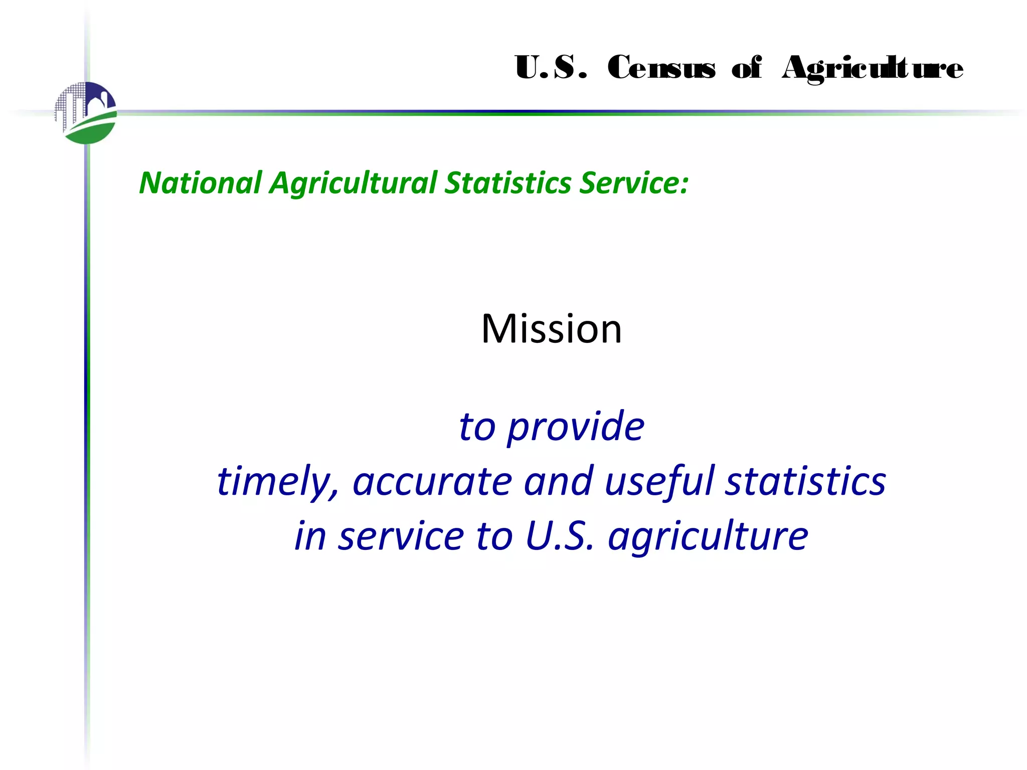 US - Census of Agriculture | PPT