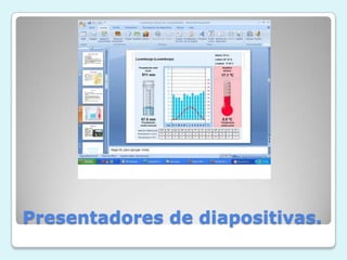 Presentadores de diapositivas.
 