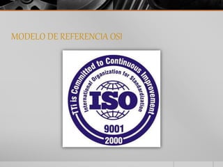 MODELO DE REFERENCIA OSI 
 