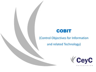 COBIT
(Control Objectives for Information
     and related Technology)
 