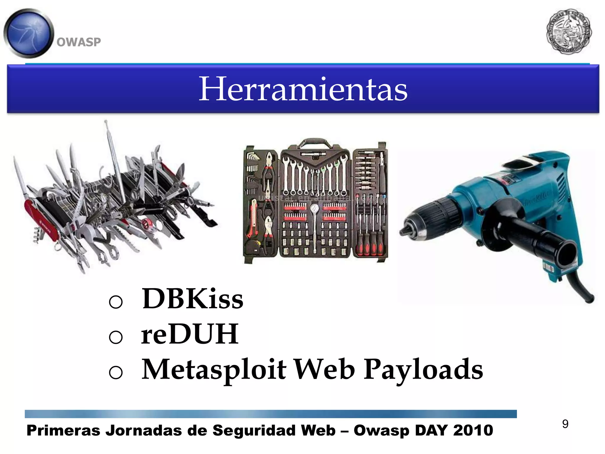 Introducción reDUH, DBKissy Metasploit Web Payloads