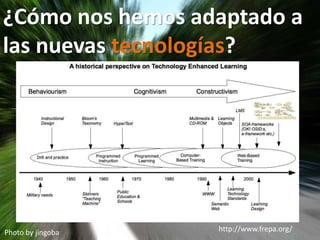 Photo by jingoba
¿Cómo nos hemos adaptado a
las nuevas tecnologías?
http://www.frepa.org/
 