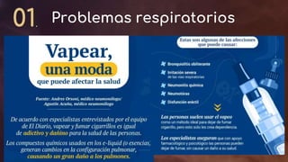 Here you could describe
the topic of the section
ACTIVE SOCIAL MEDIAS
Problemas respiratorios
01.
 