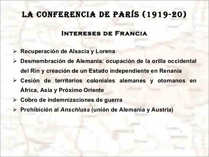 La Conferencia de Paz de París