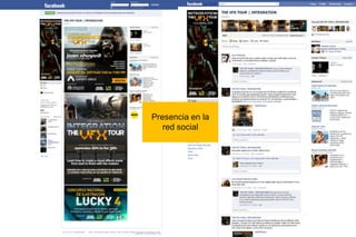 Presencia en la red social