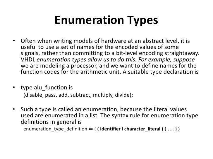 Enumeration essay