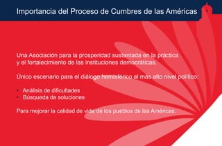 PRESENTACION VI CUMBRE DE LAS AMERICAS.ppt