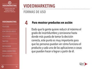 Video Marketing: Estrategia viral para promocionar tus productos y servicios.