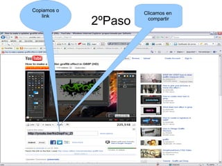 2ºPaso Clicamos en  compartir Copiamos o link 
