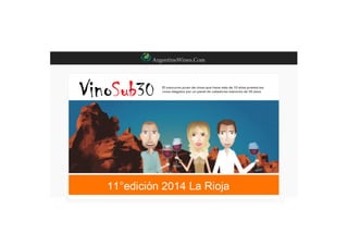 Presentacion VinoSub30 La Rioja 2014