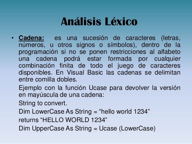 cadenas en visual basic significado visual basic cadenas en visual basic significado visual basic