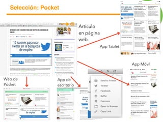 Artículo
en página
web
Web de
Pocket
App de
escritorio
App Móvil
App Tablet
Selección: Pocket
Selección
Select
 