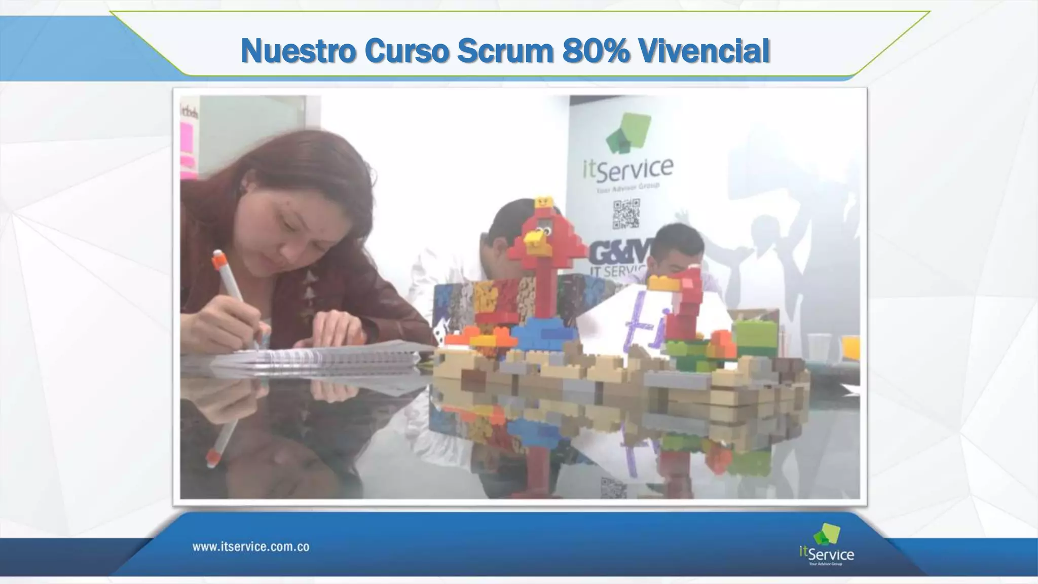 Nuestro Curso Scrum 80% Vivencial
 