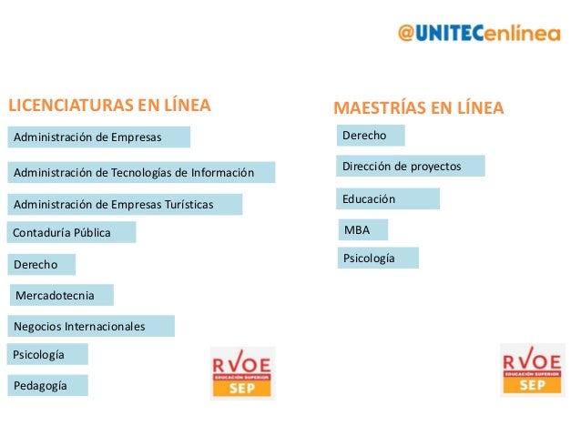 Alíneate... Estudios en línea UNITEC