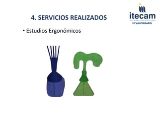 4. SERVICIOS REALIZADOS
                             10º ANIVERSARIO


• Estudios Ergonómicos
 