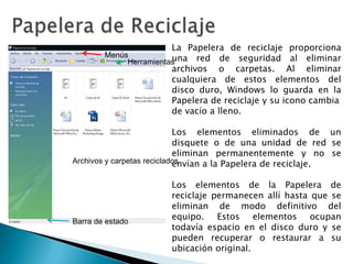 La extensión de los archivos de bloc de notas son ”.txt”MenúsÁrea de trabajo