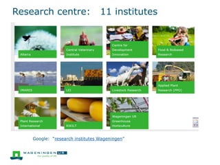 Wageningen UR in Latin America