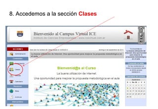 8. Accedemos a la sección Clases
 