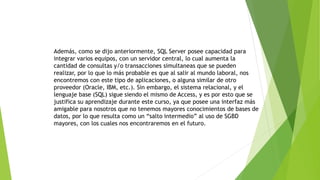 SQL VS ACCESS | PPTX