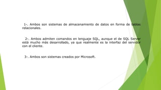 SQL VS ACCESS | PPTX