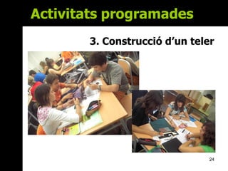 Activitats   programades   3. Construcció d’un teler 