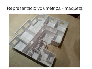 Representació volumètrica - maqueta
 