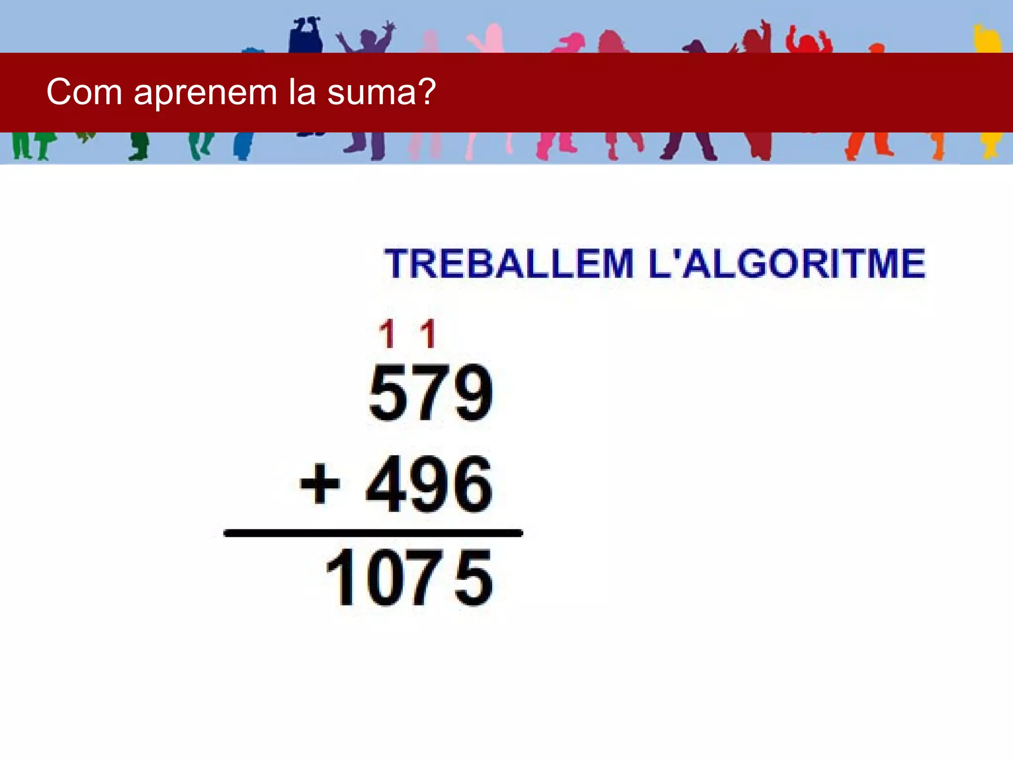 Com aprenem la suma?
 