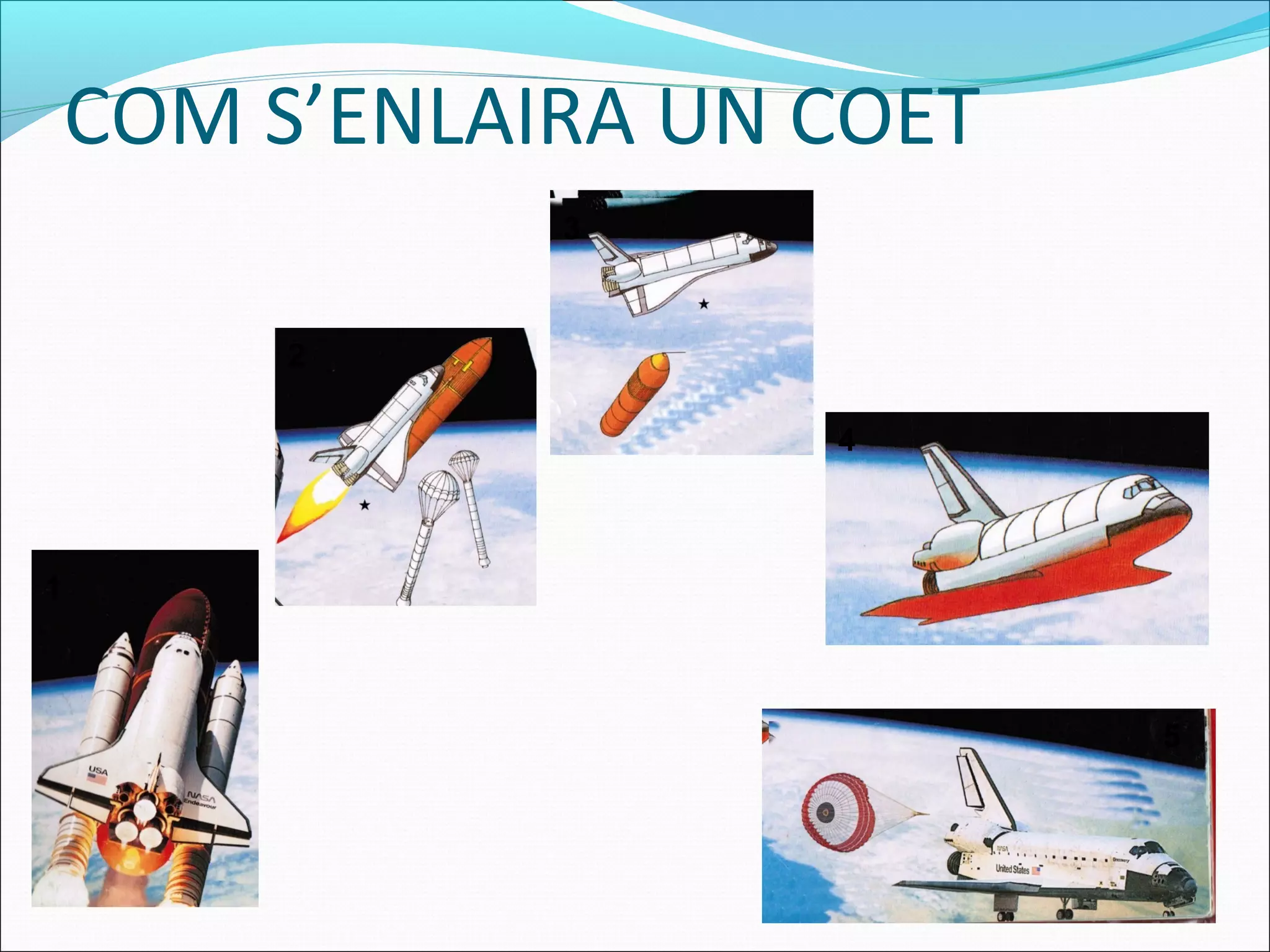 COM S’ENLAIRA UN COET
1
5
4
3
2
 