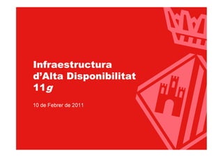 Infraestructura d'Alta Disponibilitat Oracle 11g