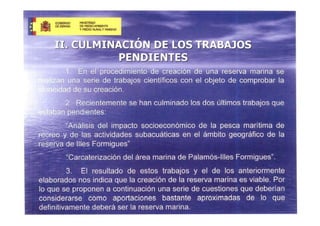 Presentacio Reserva Marina 7 Juliol