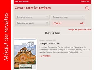 Mòdul de revistes
 