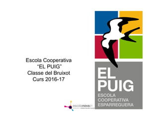 Escola Cooperativa
“EL PUIG”
Classe del Bruixot
Curs 2016-17
 