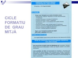 CICLE
FORMATIU
DE GRAU
MITJÀ
 