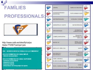FAMÍLIES
PROFESSIONALS:
http://www.caib.es/sites/fp/ca/po
rtada-77258/?campa=yes
 