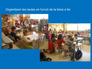 Organitzem les taules en funció de la feina a fer

 