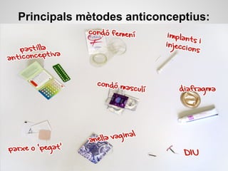 Principals mètodes anticonceptius:
 