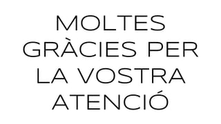 MOLTES
GR?CIES PER
LA VOSTRA
ATENCI?
 