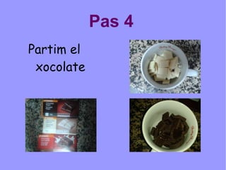 Pas 1 Piquem totes les galletes amb el morter 