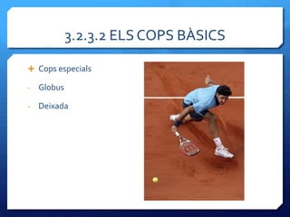3.2.3.2 ELS COPS BÀSICS

 Cops especials

-   Globus

-   Deixada
 