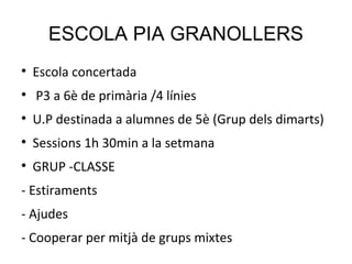 ESCOLA PIA GRANOLLERS ,[object Object],[object Object],[object Object],[object Object],[object Object],[object Object],[object Object],[object Object]