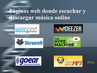 Páginas web donde escuchar y  descargar música online 